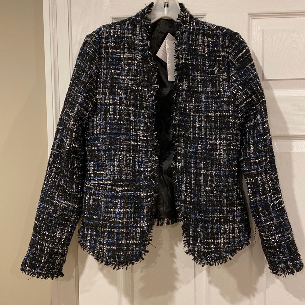 Fringe and sparkle jacket